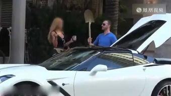 明星街头开跑车图片,风采尽显！